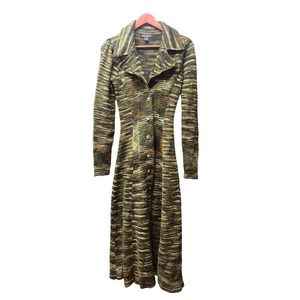 Vintage Betsey Johnson Multicolor Long Knit Sweater Size S